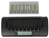 Powerex AA-AAA Charger w/LCD Display+8 Batteries