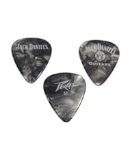 Musical Instruments: Peavey Jack Daniels 351 Pearloid Guitar Picks - One Dozen Black Pearl Medium - Peavey Electronics