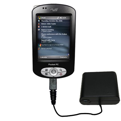 Electronics: Emergency AA Battery Charge Extender for the Mio Technology P550   Gomadic Brand w/ TipExchange Technology