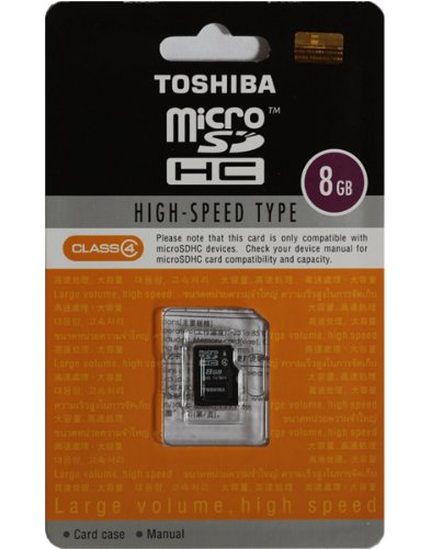 東芝 TOSHIBA microSDHC(マイクロSDHC)カード 8GB CLASS4 [海外パッケージ]