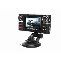 F30 HD Dual Camera Lens Car Vehicle DVR Cam Dash Video Recorder 8 IR Lights SOS