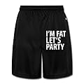 Runy Men's Im Fat Lets Party Slim Sports Jogging Shorts With Pocket