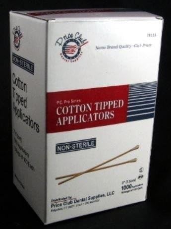 Value-Pack 3,000 x 3" (Inches) Cotton-Tipped Applicator / Cotton swab / Q-Tips