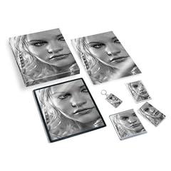 EMILIE DE RAVIN - Original Art Gift Set #js003 (Includes - A4 Canvas - A4 Print - Coaster - Fridge Magnet - Keyring - Mouse Mat - Sketch Card)