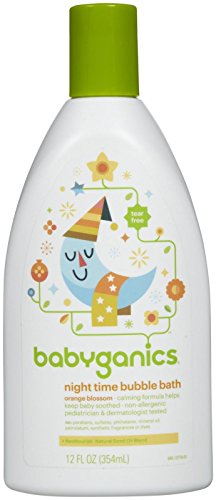 BabyGanics Tub Time Night Time  Bubble Bath - Natural Orange Blossom -12oz