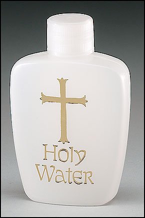 Two Oz. Holy Water bottle with screw top lid