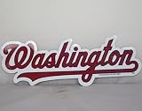 Washington Nationals Team Name MLB Car Magnet