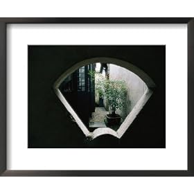 A View Through a Fan-Shaped Window National Geographic Collection Framed Art Poster Print by Jodi Cobb, 22x18