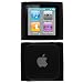 GTMax Durable Soft Rubber Silicone Skin Cover Case - Black for Apple iPod Nano 8GB 16GB (6th Generation) 6 6G NEWEST MODEL