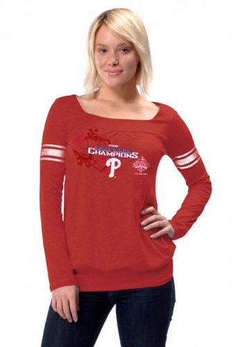 Buy Philadelphia Phillies 2008 World Series Champions Ladies Long Sleeve Armband Jersey Top - by Alyssa...