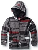 Quiksilver Kids Moment Gunsmoke Heather Sherpa Lined Hoodie 2-8