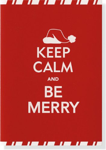 Keep Calm & Be Merry Small Boxed Holiday Cards (Christmas Cards, Holiday Cards, Greeting Cards)