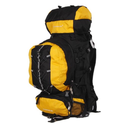 Outlander 70L+10L Internal Frame Hiking Camping Backpack with Zipoff
