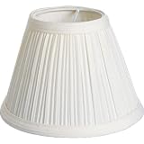 Progress Lighting P8639-01 Clip-On Pleated Beige Fabric Shade for Chandeliers and Wall Brackets