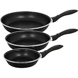 Review Magefesa  / Magefesa 01SALOPROIN Provence Black Gloss Enamel On Steel 7, 9, and 11 Inch Fry Pan Set