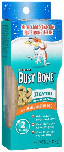 Busy Bone Dental for Small/Medium Dogs, 5-Ounce Bags (Pack of 8)