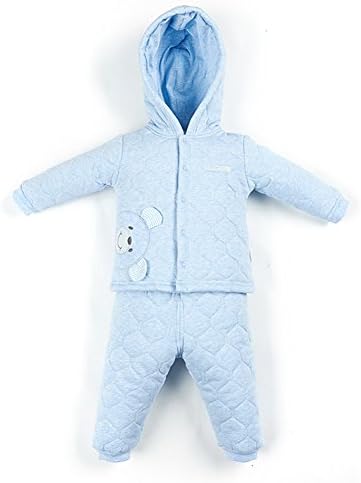 Banner Bonnie Baby Cotton Winter Insulation Hoodie Coat Pant Set Lt.blue 9-12 Months