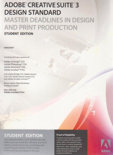 Adobe Creative Suite 3.3 Design Standard, Student Edition (PC)