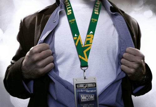 Dallas Stars Monster Logo Lanyard w/ NHL Ticket Holder