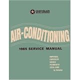 1965 CHRYSLER DODGE PLYMOUTH Air Conditioning Manual by Chrysler