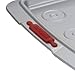 Cake Boss Deluxe Nonstick Bakeware 11-Inch x 17-Inch Cookie Pan with Drop Zones, Gray with Red Silicone Grips