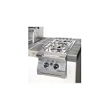 Solaire Double Brick In Side Burner - NG