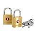 TripNeeds TSA Brass Keyed Luggage Locks, Pack of 2