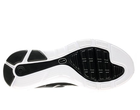 Nike Men's NIKE LUNARGLIDE+ 5 RUNNING SHOES 9.5 Men US (BLACK/WHITE/DARK GREY) Review