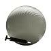 Burst Resistant Yoga/Exercise Ball with Pump, Silver 55 cm Diameter