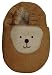 Tibet PLATEAU soft sole infant leather baby shoes with FLEECE bear