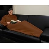 Produkt-Bild: Hugz Deluxe Kuscheldecke Decke Wolldecke mit &Auml;rmeln - braun (Nachfolger von Snug Rug)