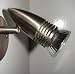 ‘SHUTTLE’ SINGLE BRUSHED CHROME HALOGEN GU10 WALL SPOTLIGHT