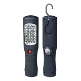 LED Akku Werkstattstablampe 5020L DIY von PANSAN + weltweit einsetzbarer Ladestation – Leuchtstärke ca. 700 Lux