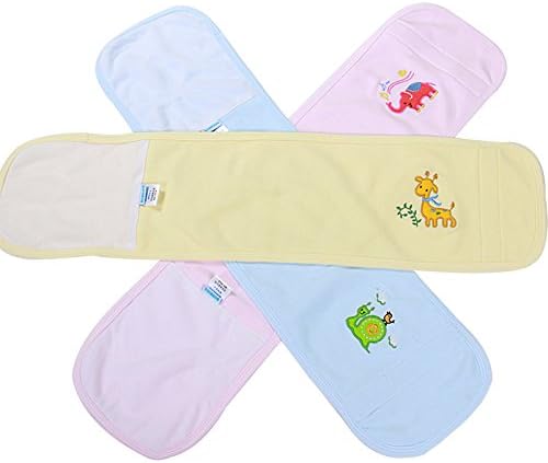 Kosbon 24.4 Inch Pure Cotton Embroidery Cartoon Patterns Baby Infant Umbilical Cord, Elumbilical Hernia Truss,spring, Summer,fall and Winter Neonatal Umbilical Bellyband , Elephant , Rabbit , Turtle Pattern Belly Circumference