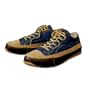 Canvas-and-leather Minimalist Shoe / Canvas And Leather Minimalist Shoe, Navy, 9 1/2