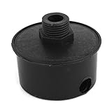 uxcell サイレンサー　マフラー　ブラック　20mm　ねじ　プラスチック製　エアー　コンプレッサー　ポート