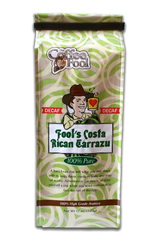 The Coffee Fool Espresso, Fool's Decaf Costa Rican Tarrazu, 12 Ounce