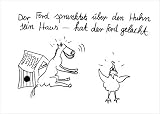 Poverino, Peppino Sprunktete Kunstdruck Artprint Siebdruck Handsigniert Zeichnung Sprüche 70x50 cm