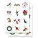 Holiday Toast Glass Stick'ems