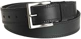  : Nautica Men's 1½ ' Italian Leather Bridge Edge Belt, Black, 34