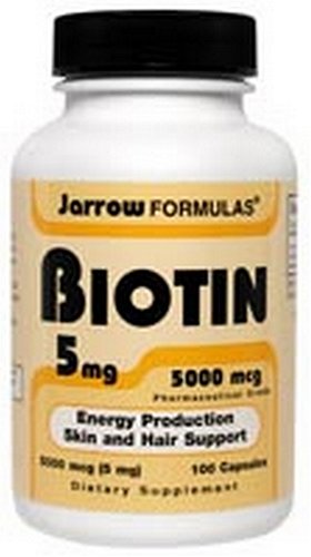 Jarrow Formulations Jarrow Biotin 5mg, 100 Capsules (Pack of 2)