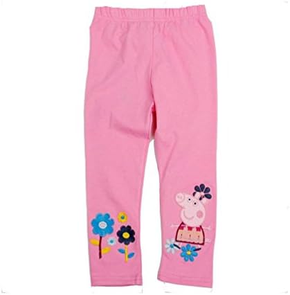 cute pink Rose pig long trousers For Children 5
