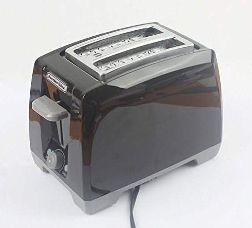 Homeinn EU Certification Automatic 2 Slice Toaster Stainless Steel Heating Thawing with 6 Speed 800W 110V Black (Black)