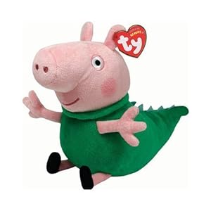 Peluche Ty - George Pig Dinosauro 16.cm Peppa Pig serie