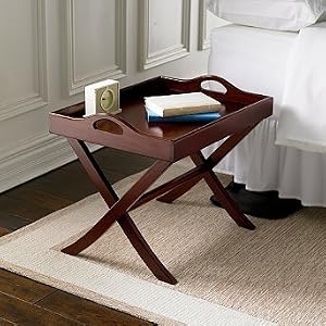 Medium Mahogany Luggage Rack and Mahogany Tray - Frontgate