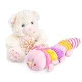 Musical Caterpillar and Teddy Set - Pink