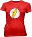 Search : DC Comics The Flash Lightning Bolt Distressed Logo Red Juniors T-Shirt Tee