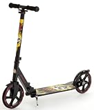 #1: bike*star 205mm Aluminium Scooter Kinder-Roller – Farbe Schwarz & Gelb