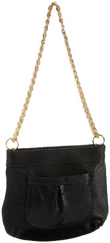 Lauren Merkin Tess Snake-Print Evening Bag