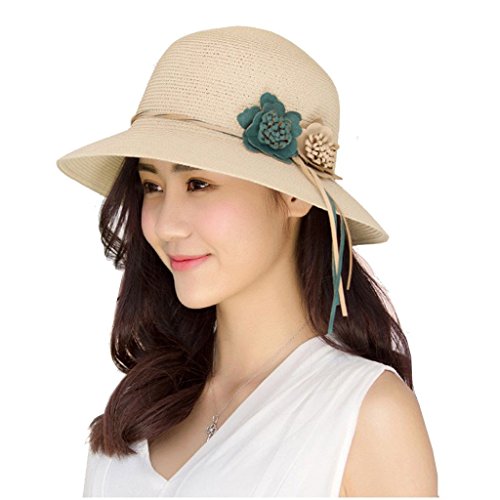 【PALERO・パレロ】 選べる5色 帽子 麦わら帽子 折りたたみ ビーチハット レディース 花 フラワー シンプル レディーズ ハット 通気性 UV UVカット 小顔 日焼け防止 日焼け 紫外線防止 紫外線 紫外線カット 対策 UV対策 UVケア 春 夏